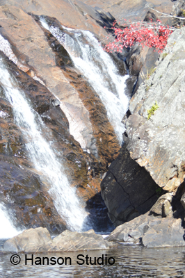 Hill, NH - Profile Falls - Closeup - Fall
